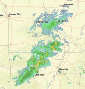 Meteorology data from NWS