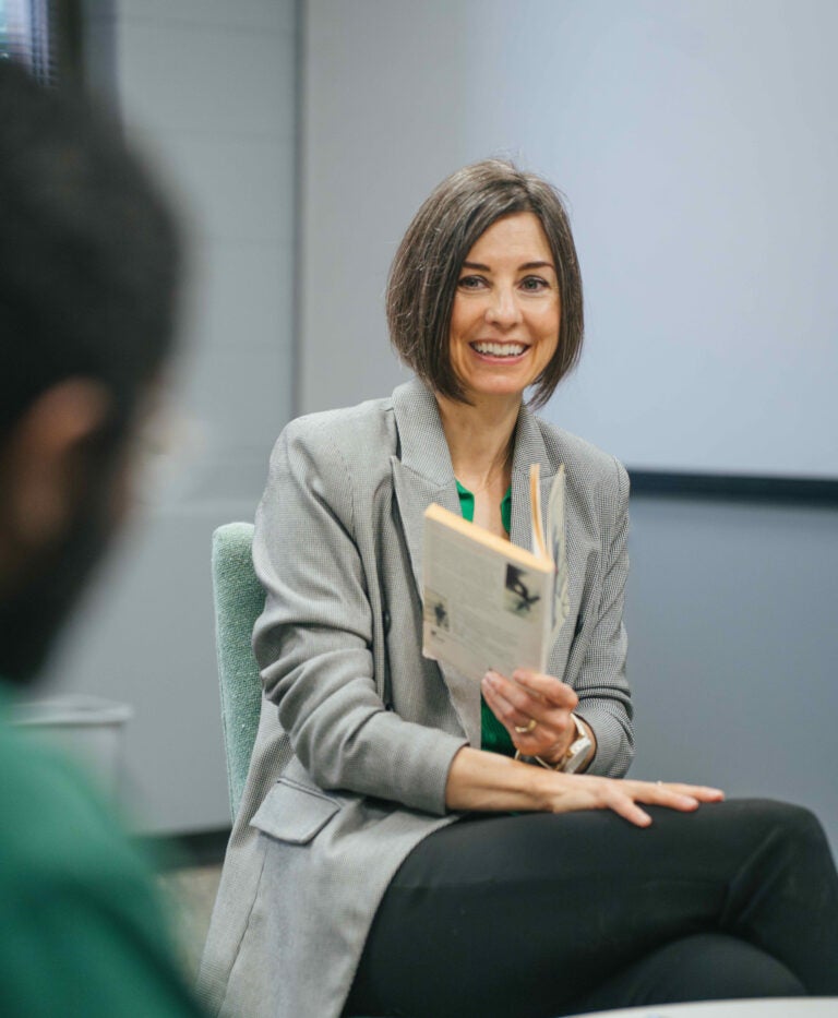 Dr. Rachael Peckham, teaching at Marshall University